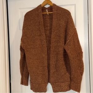 Free People Warm Brown Cardigan